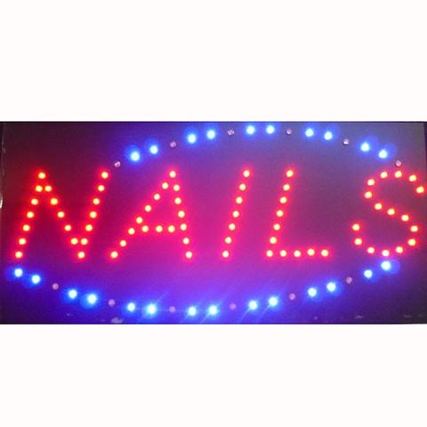Letrero Led "NAILS" - Luminoso