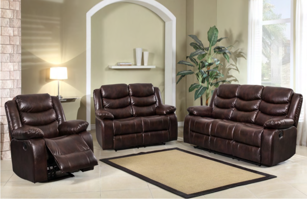 Sofa, Silla y loveseat c/5 Reclinables