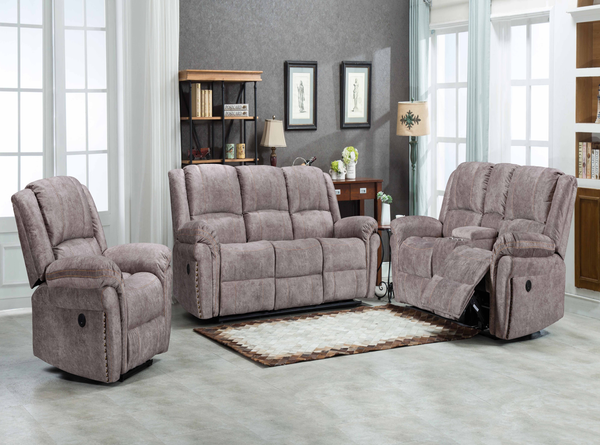 Sala Sofa, Silla y Loveseat Electricos Reclinables con Usb