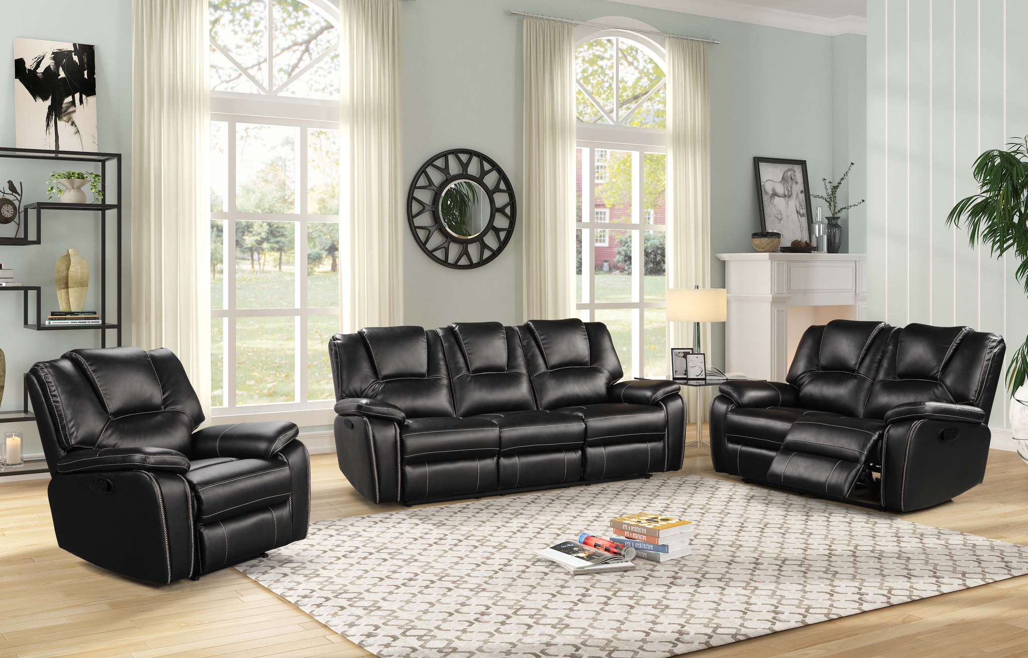 Sofa, Silla y Loveseat c/5 Reclinables