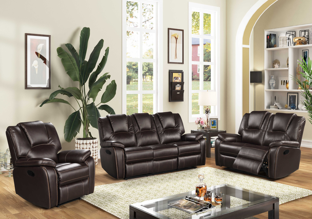Sofa, Silla y Loveseat c/5 Reclinables