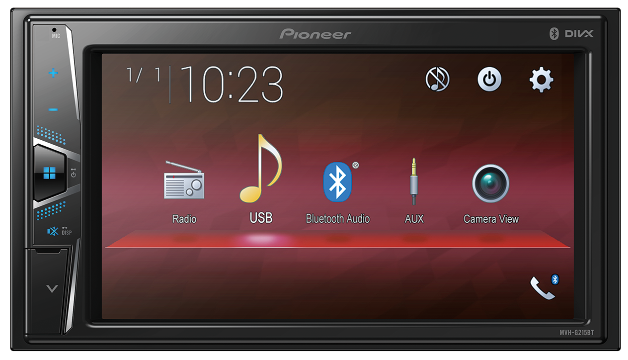 Pioneer MVH-G215BT - In-Dash Double-DIN Digital Media - Bluetooth