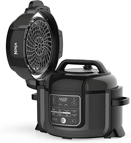 Ninja OP302 Foodi 9-in-1 Pressure, Broil, Dehydrate, Slow Cooker, Air Fryer(Refurbished)