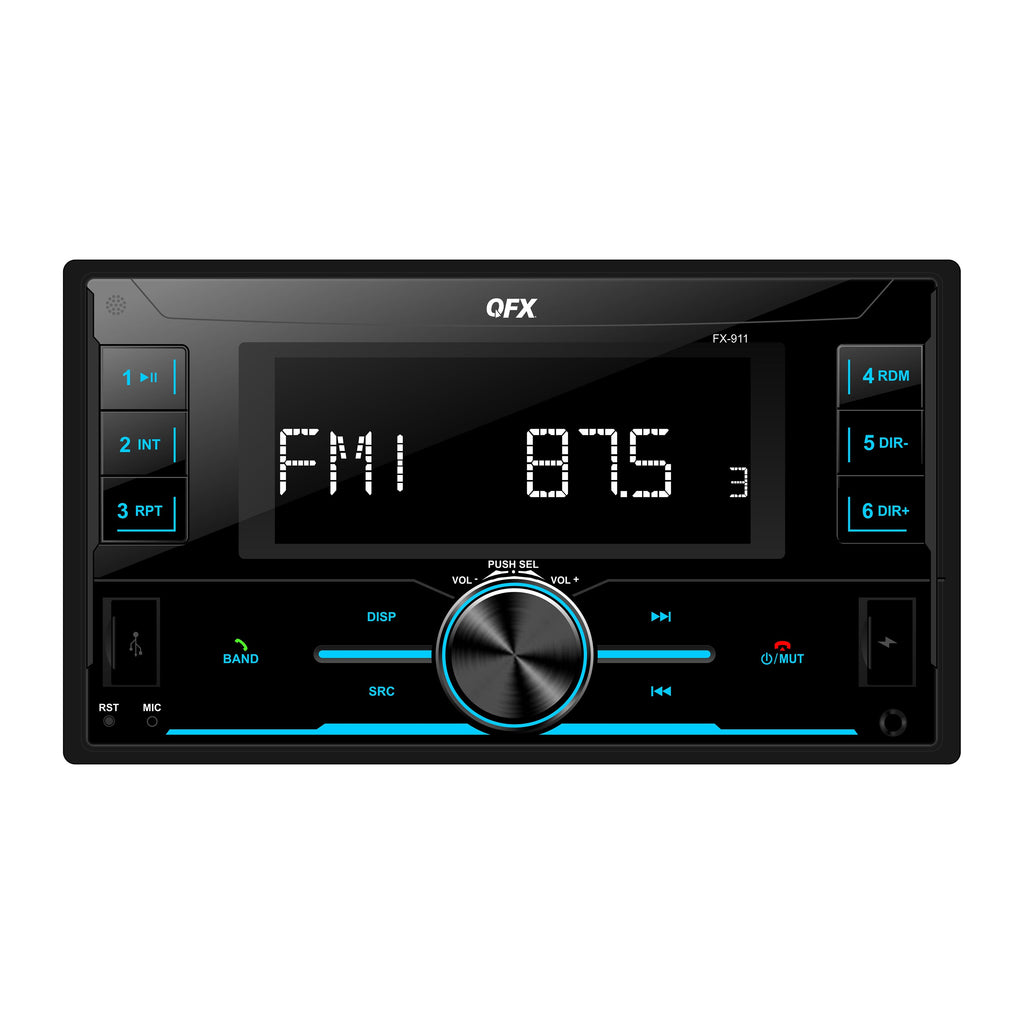 QFX FX-911 Bluetooth Car Stereo AM/FM Radio MP3 Player