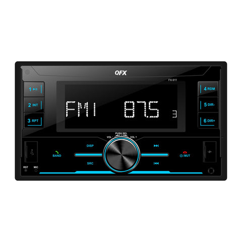 QFX FX-911 Bluetooth Car Stereo AM/FM Radio MP3 Player