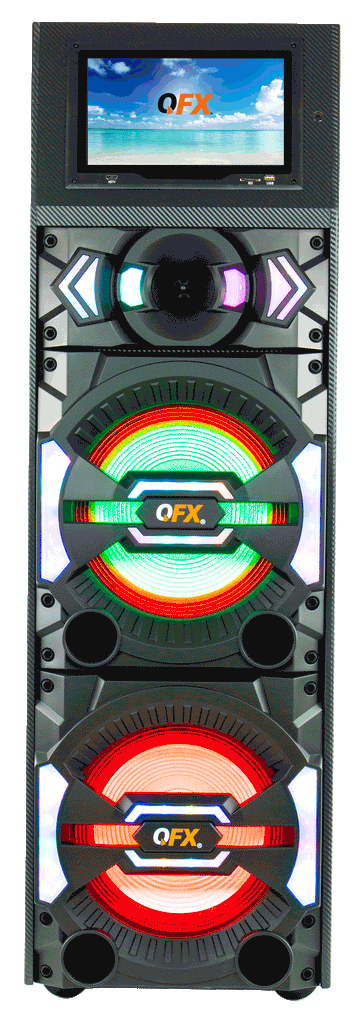 QFX 2 x 12" Speaker W/Wifi Touch Led Screen - Bluetooth