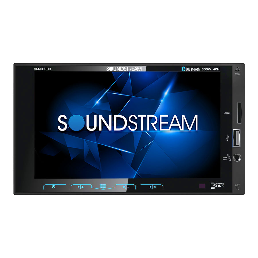 Soundstream VM-622HB 6.2â€ Mechless Double Din Headunit - Bluetooth- Entrega gratis en Tijuana