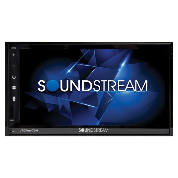 Soundstream 7" Touchscreen Double-DIN Mechless - Bluetooth, Apple CarPlay - Android Auto