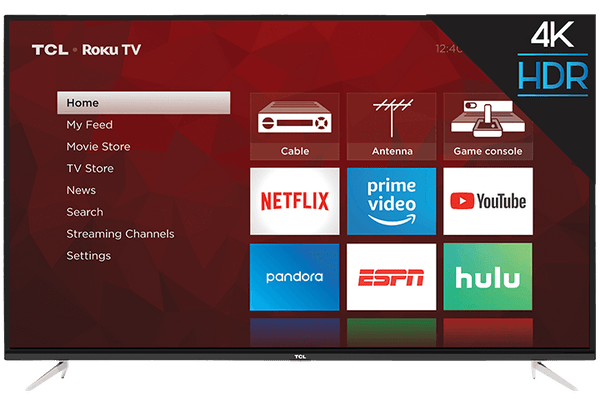 TCL 55S423 55" 4K UHD Roku LED LCD w/tv wall mount(Refurbished) Tv's ONLY for delivery in San Diego and Tijuana