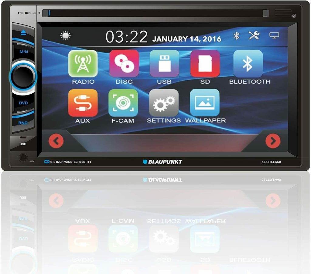 Blaupunkt SEATTLE 660 6.2" Car Audio In Dash Touch Screen Bluetooth Stereo